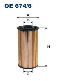 FILTRON OE674/6 Yag Filtresi - (Eleman Tip)-(Hyundai : Ix35 10-/Sportage 10-/Sorento 10-/ Tucson 10-14 / Tucson 15- Crdi 263202F000 OE6746 (WA396412)
